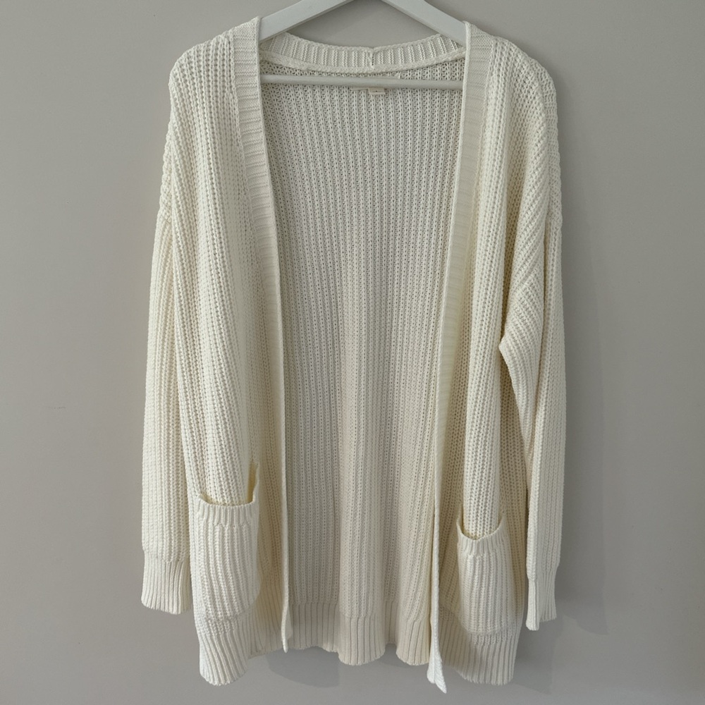 Aeropostale Ivory Knit Cardigan